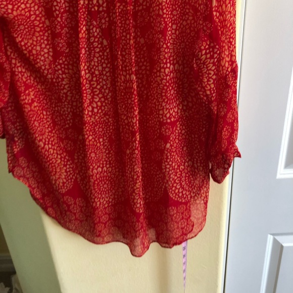 Casual Studio M Nordstrom Semi-Sheer Peasant - Picture 3 of 6